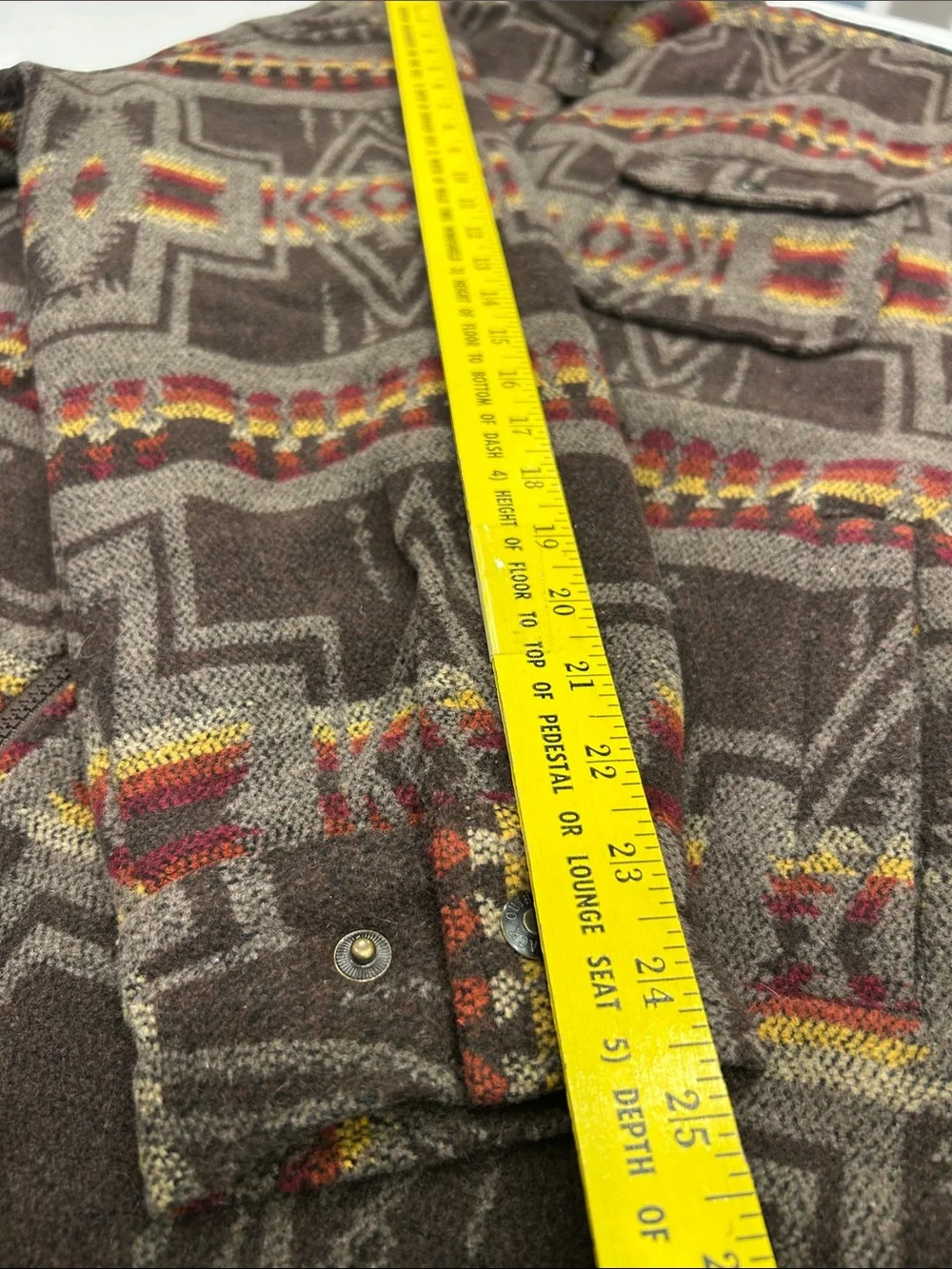 Outback Trading Company Koda Jacket Large Southwestern Aztec Wool Blend Western